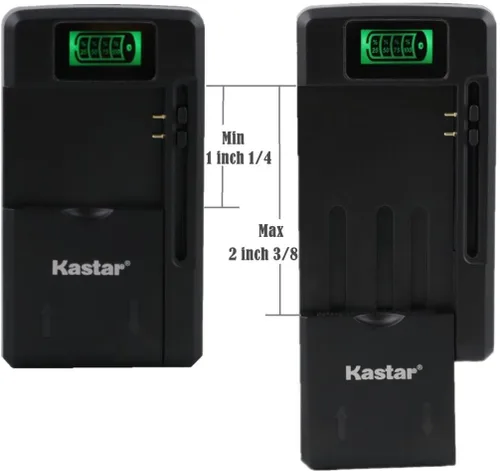 Miniatura 6 de Kastar BL-5C - Paquete de 2 baterías y mini cargador de viaje inteligente para radio de onda corta todo peligro, radio portátil V-115 transistor