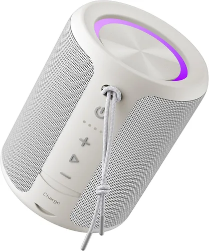 Miniatura 10 de Altavoz Bluetooth portátil, IPX7 impermeable altavoz inalámbrico con sonido estéreo fuerte de 20 W, tiempo de reproducción de 15 horas y luz RGB