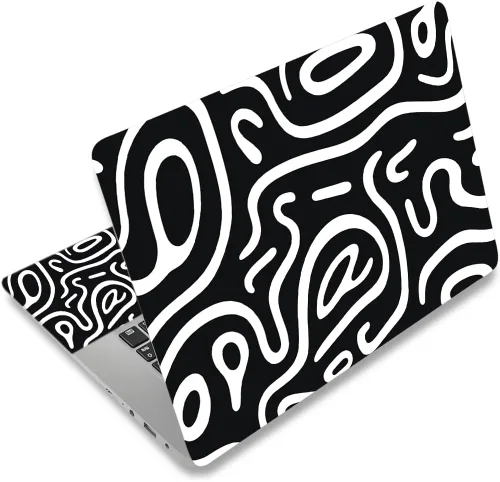 Miniatura 19 de Adhesivo para laptop de 12.1-15.6 pulgadas, calcomanía reutilizable universal de vinilo para laptop, protector de arte impermeable en color panal