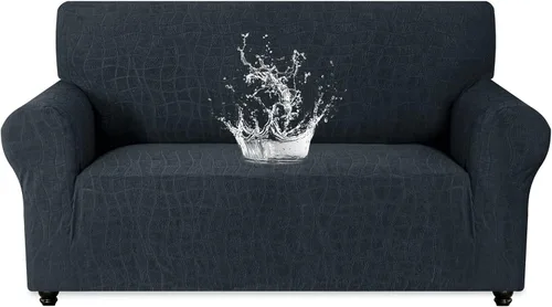 Miniatura 9 de MAXIJIN Funda impermeable para sillón de sala de estar, 1 pieza elástica con brazos, protector de muebles lavable para perros y mascotas (S, café)