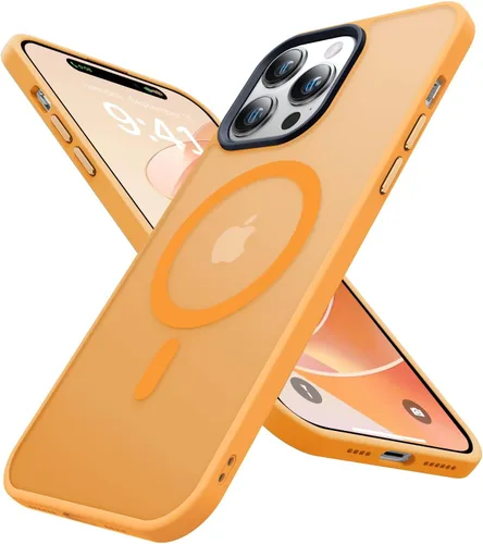 Miniatura 7 de Funda magnética para iPhone 13 Pro Max [compatible con MagSafe] [probada en caídas de grado militar de 10 pies] Funda delgada translúcida mate