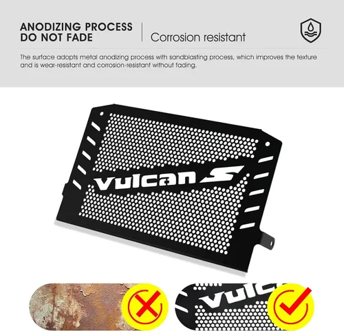 Miniatura 5 de Vulcan S 2024 - Protector de radiador para Vulcan S 2015-2024 Vulcan S SE 2017 compatible con Vulcan S Light Tourer/Cafe Light Tourer 2018 Vulcan S