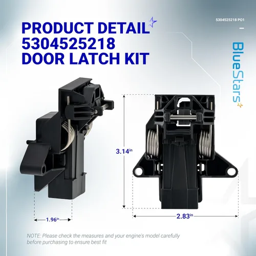 Miniatura 2 de BlueStars 5304525218 - Pestillo para puerta de lavavajillas compatible con Electrolux, Kenmore, Frigidaire lavavajillas, reemplaza 5304525218
