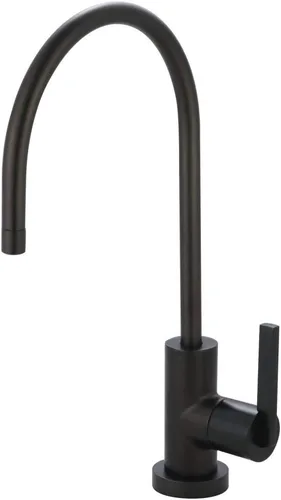Miniatura 5 de Kingston Brass KS8190CTL Grifo de filtración de agua continental, negro mate, alcance de boquilla de 5‑7/8 pulgadas Mate negro