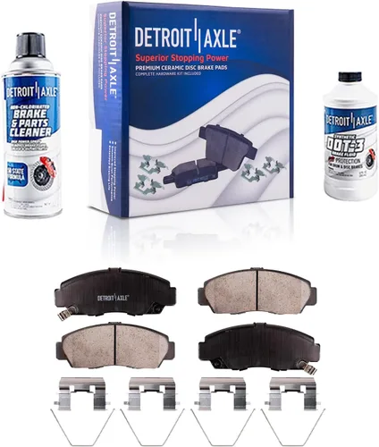 Miniatura 11 de Detroit Axle - Kit de freno delantero para Dodge Ram 1500 Durango Dakota Chrysler Aspen Dakota Driver Side Disco Freno Pinza de freno de cerámica