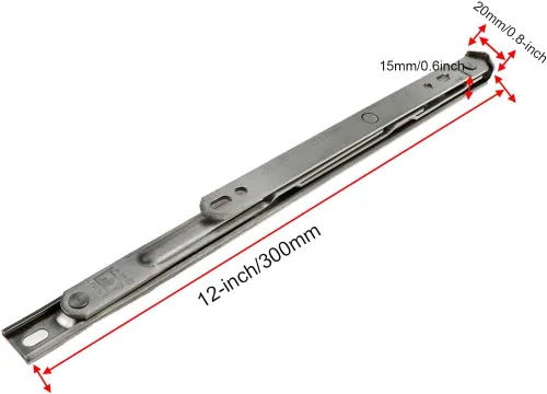 Miniatura 3 de Bisagras para ventana abatible, bisagras de fricción de acero inoxidable de 12 pulgadas, 2 piezas