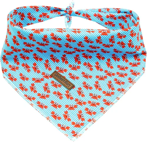 Miniatura 10 de Lionheart Glory Bandana para perro, bufanda azul para perro, estampado de cerveza, ajustable para perros pequeños a grandes