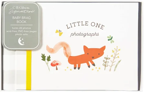 Miniatura 8 de C.R. Gibson BP73-24546 Little One Woodland - Álbum de fotos de libro de brag de género pequeño, 7.25 pulgadas de ancho x 4.5 pulgadas de largo