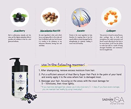 Miniatura 3 de Elabore Acai Berry Hair Pack 33.80fl.oz/ 33.8 fl oz