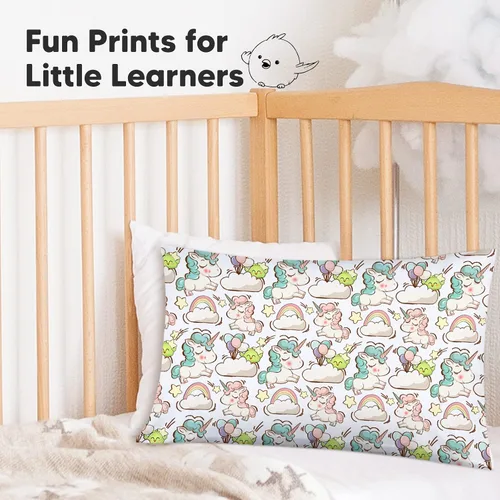 Miniatura 8 de KeaBabies Funda de almohada para niños pequeños de 13 x 18 pulgadas, funda de almohada de algodón orgánico para niños, niñas, funda de algodón suave