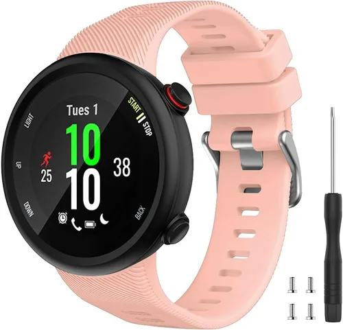 Miniatura 12 de Compatible con Garmin Forerunner 45, correa de repuesto deportiva de silicona suave, pulsera de fitness para Garmin Forerunner 45 Smartwatch
