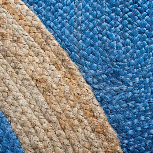 Miniatura 12 de SAFAVIEH Alfombra de Área Redonda de 10' - Colección de Fibra Natural - Verde y Marrón Natural, Yute Hecho a Mano, Diseño de Borde Trenzado (NF801G)