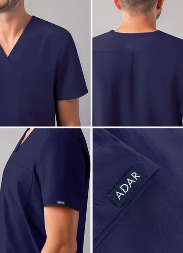 Miniatura 4 de Adar Addition Scrubs - Camiseta médica clásica con cuello en V
