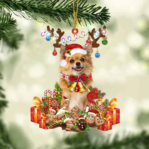 Miniatura 76 de Nazenti Adorno de Navidad personalizado de reno de Alaskan Malamute – Adorno de perro personalizado para amantes de las mascotas, acrílico plano