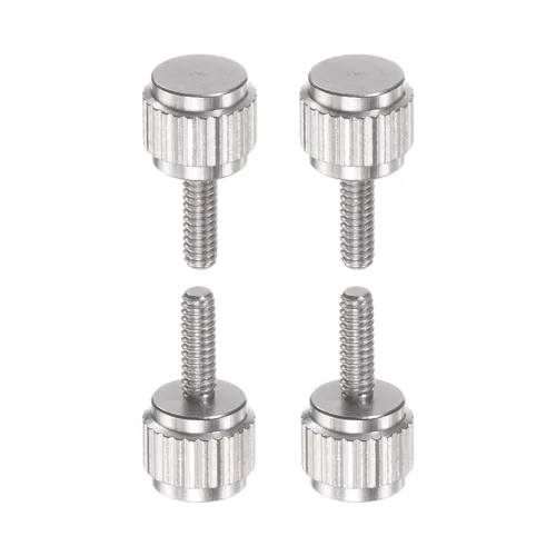 Miniatura 13 de HARFINGTON 4 pinzas Vernier tornillos de bloqueo M2x4mm cabeza plana redonda moleteada pulgar perilla pernos
