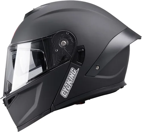 Miniatura 17 de Modular Motorcycle Helmet, Flip Up Full Face Helmet with Dual Visor & Smoked Sunshield, DOT Approved Street Bike Helmet for Men & Women, Quick