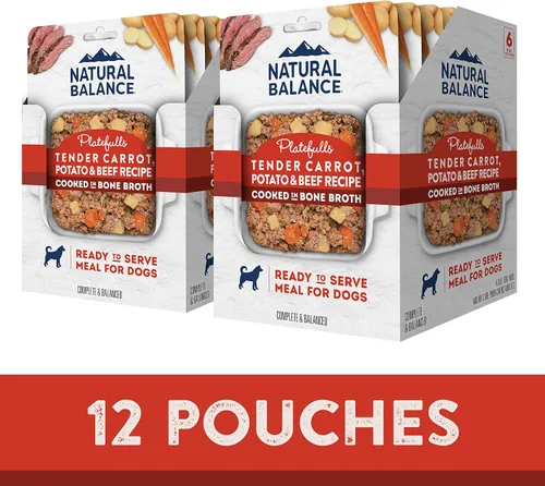 Miniatura 2 de Natural Balance Platefulls Homestyle - Alimento húmedo para perros adultos, sin granos, receta de zanahoria, papa y carne de res, cocida en caldo