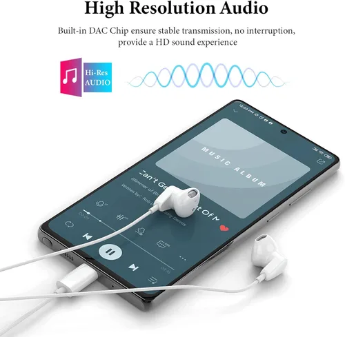 Miniatura 2 de Auriculares USB C para iPad Pro iPhone Air 17 16 15 Pro Max HiFi Stereo USB-C Auriculares con cable Micrófono Control de Volumen Tipo C Auriculares