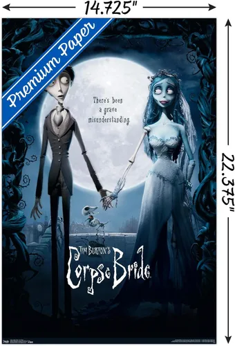 Miniatura 3 de Trends International Tim Burton's The Corpse Bride - Póster de pared de una hoja, 14.725 x 22.375 pulgadas, versión premium sin marco