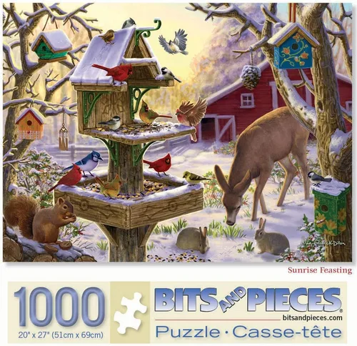 Miniatura 12 de Bits and Pieces Rompecabezas para adultos – Fiesta del amanecer por Liz Goodrick Dillon – Hermosa obra de arte, piezas troqueladas aleatorias