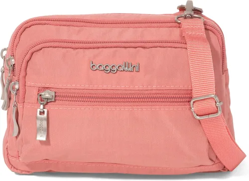 Miniatura 37 de Baggallini Bolsa cruzada pequeña con triple cremallera para mujer, 8 x 6 pulgadas, ligera, convertible