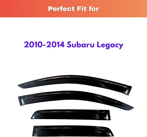 Miniatura 58 de KPY Visor de ventana compatible con Kia Soul 2009-2013, Protector contra lluvia de 4 unidades, deflectores de ventilación de ventana lateral