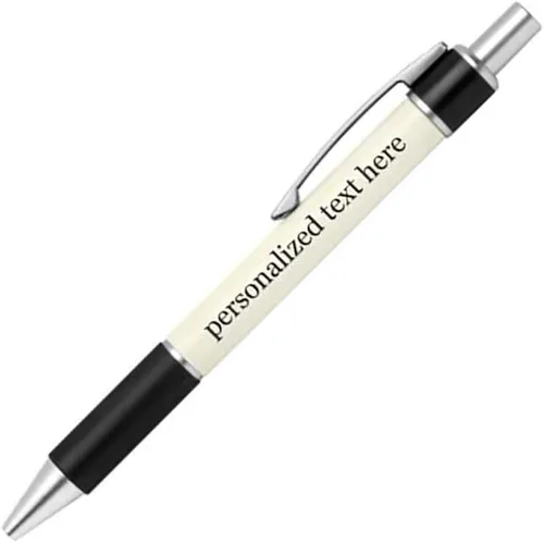 Miniatura 40 de Bolígrafo personalizado – Nombre o mensaje personalizado – Colores o impresiones – Regalo de papelería, suministros para la escuela de negocios