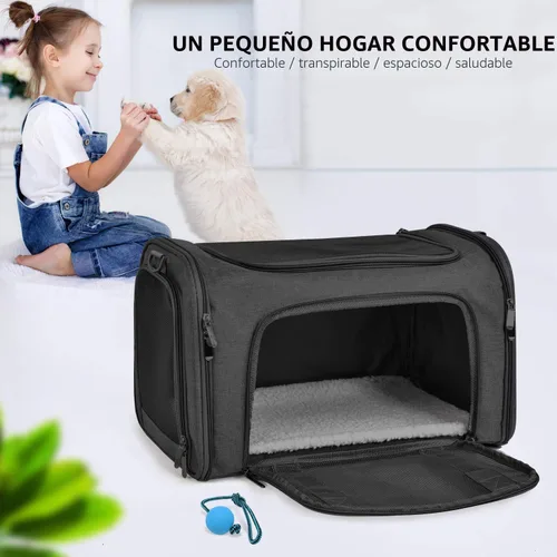 Miniatura 7 de Transportador Henkelion para Gatos y Perros Portador de Mascotas para Gatos / Perros Pequeños / Medianos Cachorros (Hasta 15lbs), Portador de Perros