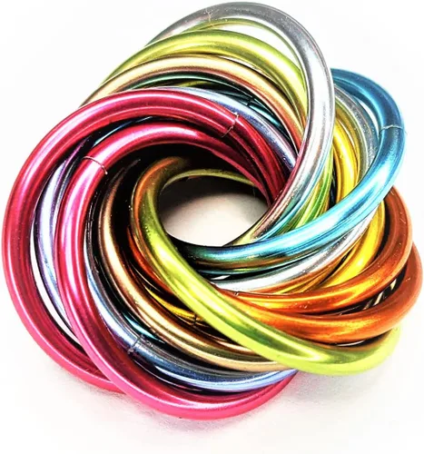 Miniatura 51 de Möbii Fidget Ball (MultiColor): Herramienta de alivio del estrés, ansiedad y estimulación para ADHD, silenciosa, ideal para el hogar, viajes, Rosa
