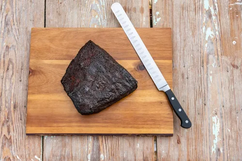 Miniatura 13 de Oklahoma Joe's Blacksmith - Juego de cuchillos de barbacoa de 3 piezas, cuchillos de carne de espiga completa con asas remachadas y rollo