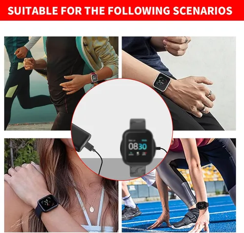 Miniatura 5 de Cable de carga USB para iTouch Wearables Air 3/4 / SE, Sport 3, Explorer 3 Smartwatch, base de carga de repuesto compatible con iTouch Smartwatch