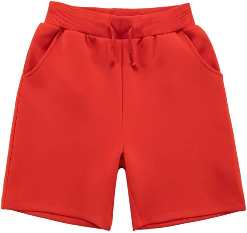 Miniatura 5 de UNCOO - Paquete de 2 pantalones cortos deportivos de tela deportiva saludable para niños (edad 3-12 años)