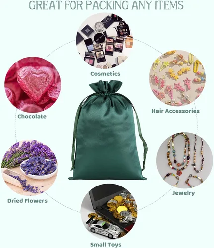 Miniatura 3 de Bolsas de regalo pequeñas de satén negro, 30 unidades de 3 x 4 con cordón, para aula de niños, boda, cumpleaños, graduación, recuerdos de fiesta