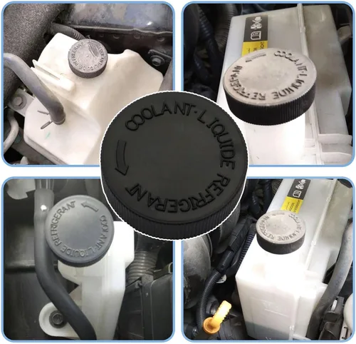 Miniatura 2 de NLQR Tapa de Depósito de Agua de Refrigerante del Radiador del Motor Negro, Compatible con Nissan Murano Rogue Versa Quest, Compatible con Infiniti