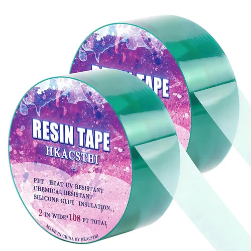 Miniatura 8 de HKACSTHI Cinta de Resina de 108 Pies para Moldeo de Resina Epoxi de Silicona, Cinta de Resina Epoxi UV, Cinta Liberadora de Epoxi para Vertido