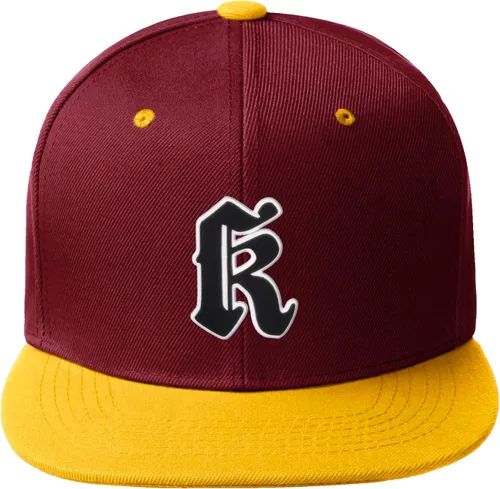 Miniatura 1267 de Daxton Gorra clásica con visera de billete plano con letras del alfabeto inglés antiguo de la A a la Z