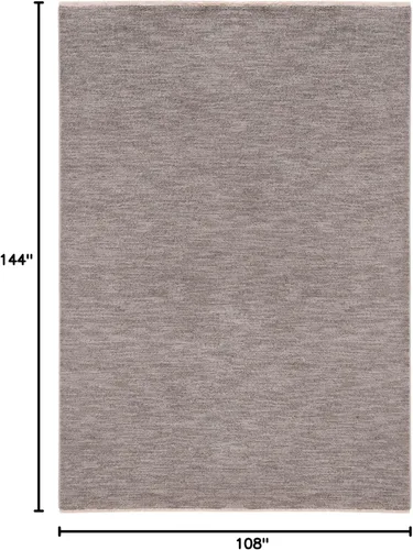 Miniatura 6 de SAFAVIEH Lasa Collection - Alfombra de área de 9 x 12 pies, color gris, diseño de flecos sólidos, no desprende pelusa y de fácil cuidado, ideal