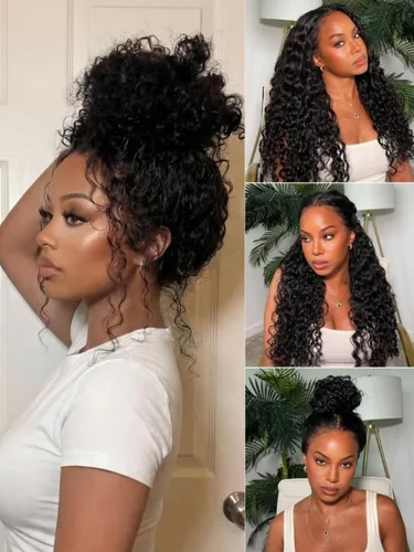 Miniatura 19 de Pelucas de cabello humano Bob de Beauty Forever, rubia con raíces marrones, parte lateral, corte recto, 7x5 encaje HD, adiós a los nudos, peluca Bob