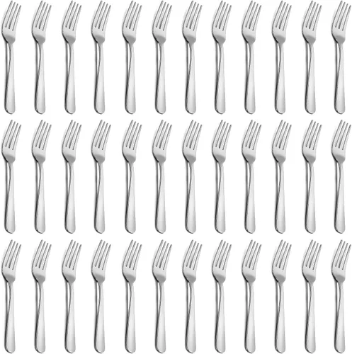 Miniatura 7 de 24-Piece Dinner Forks Set - 7.1 Inches Stainless Steel Forks Silverware, Durable Table Forks Set, Use for Home, Kitchen and Restaurant - Mirror
