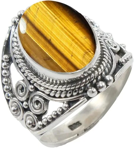 Miniatura 16 de Anillo de Plata Esterlina 925 para Mujeres con Piedra Preciosa Natural, Anillo de Compromiso de Plata Esterlina, Piedra Natal de Junio con Engaste