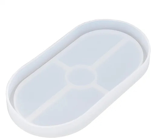 Miniatura 7 de Molde de resina para platos, molde de plato de baratija, molde ovalado de silicona, molde de bandeja de silicona, bandeja de joyería para baratijas