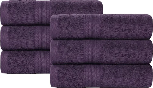 Miniatura 13 de Superior Juego de 6 toallas de mano de algodón ecológico, toallas pequeñas para spa, hotel, baño de invitados, cocina, secado rápido, suave
