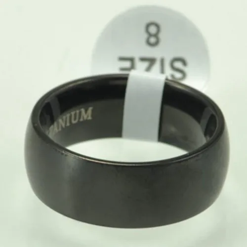 Miniatura 3 de Jude Jewelers Anillo de boda de titanio sólido mate cepillado de 0.315 in