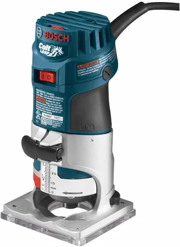 BOSCH PR20EVS Colt - Router de palma de velocidad variable de 1.0 HP - Motor de 5.6 amperios, arranque suave, circuito de respuesta constante,