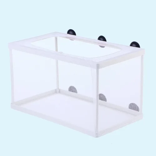Miniatura 9 de balacoo Caja de aislamiento de peces para acuario con ventosas de gran tamaño para criador de peces de gran tamaño, incubadora de criaderos de 10.23