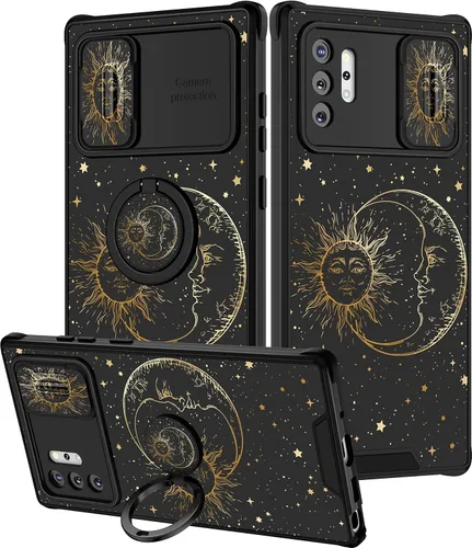 Miniatura 17 de Funda 2 en 1 para Samsung Galaxy Note 10 Plus con diseño de calavera para teléfono con diseño de esqueleto para yoga, fantasma, horror, con cubierta