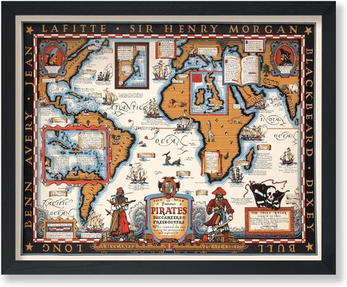 Miniatura 52 de Poster Master Póster retro de viaje con mapa monumental vintage de Florencia, arte italiano, gran regalo para hombres, mujeres, amantes