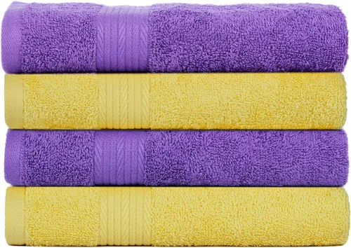 Miniatura 34 de Ample Decor Juego de 12 toallas de baño de 600 GSM, 100% algodón, 4 toallas de baño, 4 toallas de mano, 4 paños de lavado, absorbentes y suaves