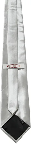 Miniatura 20 de Soophen corbata para hombre 3.75 pulgadas de color sólido