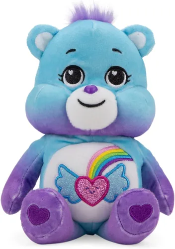 Care Bears Peluche de frijol básico (purpurina) - Oso brillante de ensueño pequeño